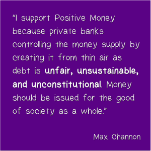 I support Positive Money